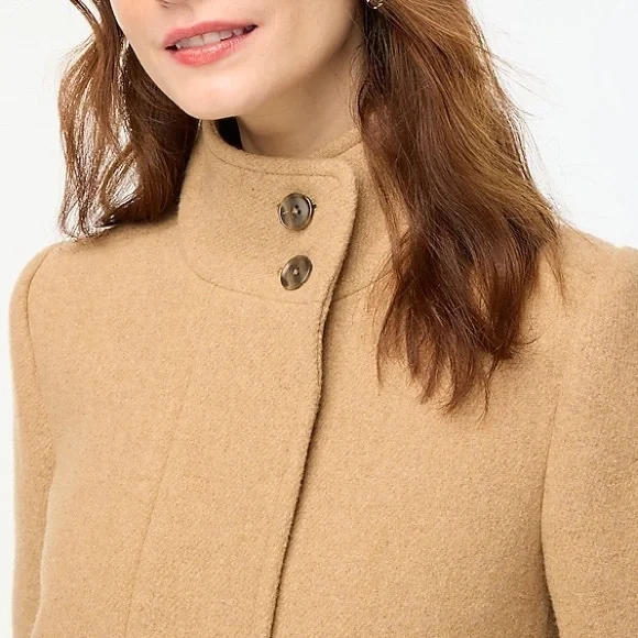 NEW / J.Crew Factory Button-neck city coat - Picture 4 of 7